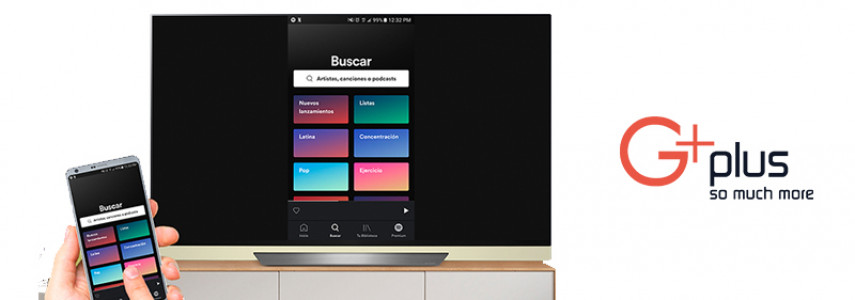 نمایش محتوای گوشی روی تلوزیون هوشمند Gplus