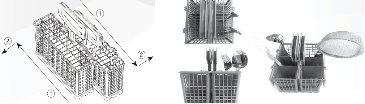 سبد قاشق و چنگال ماشین ظرفشویی ال جی