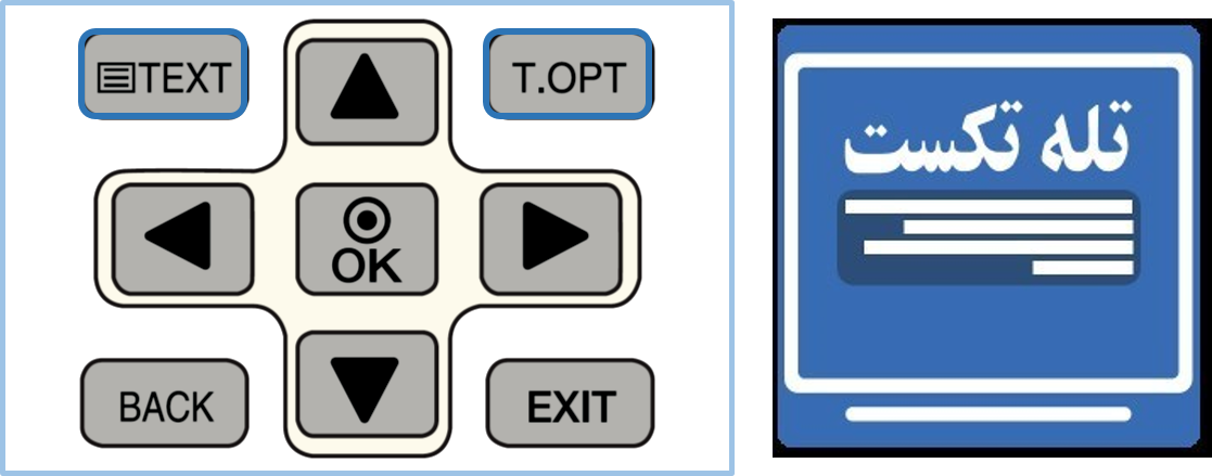 دکمه Text و T.OPT
