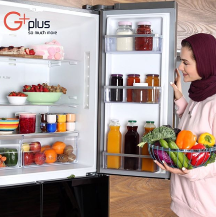 کشوی Fresh box و محفظه&zwnj; ی اختصاصی میوه و سبزیجات یخچال &zwnj;های جی پلاس