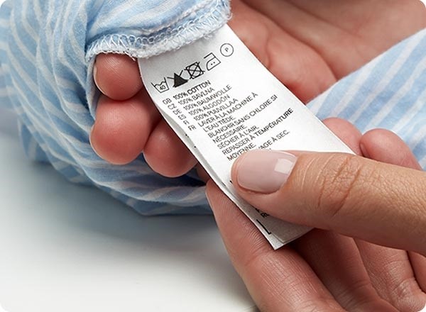 شستشوی پتو در خانه + برچسب روی لباس